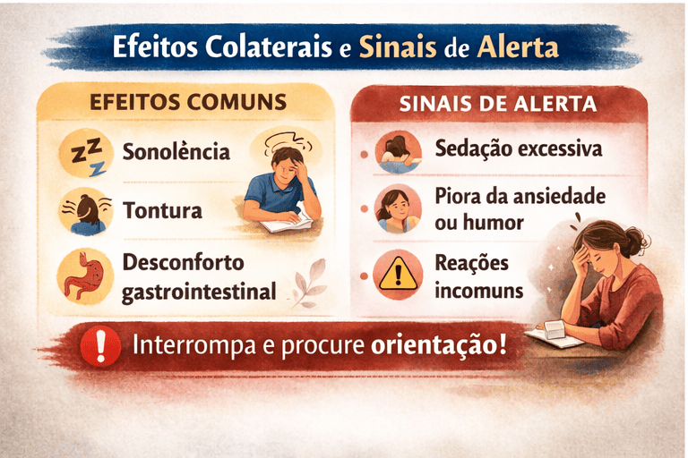 Efeitos colaterais comuns e sinais de alerta ao usar valeriana para ansiedade