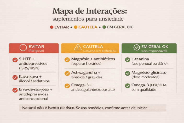 Suplemento para ansiedade: guia completo de escolha, segurança e eficácia