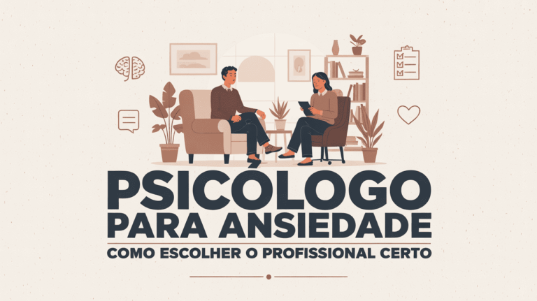 Psicólogo para ansiedade: como escolher com segurança e o que esperar