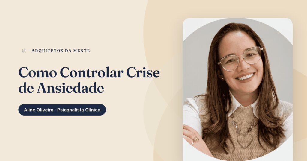 Mulher jovem praticando técnica de respiração diafragmática durante crise de ansiedade, em ambiente calmo e acolhedor