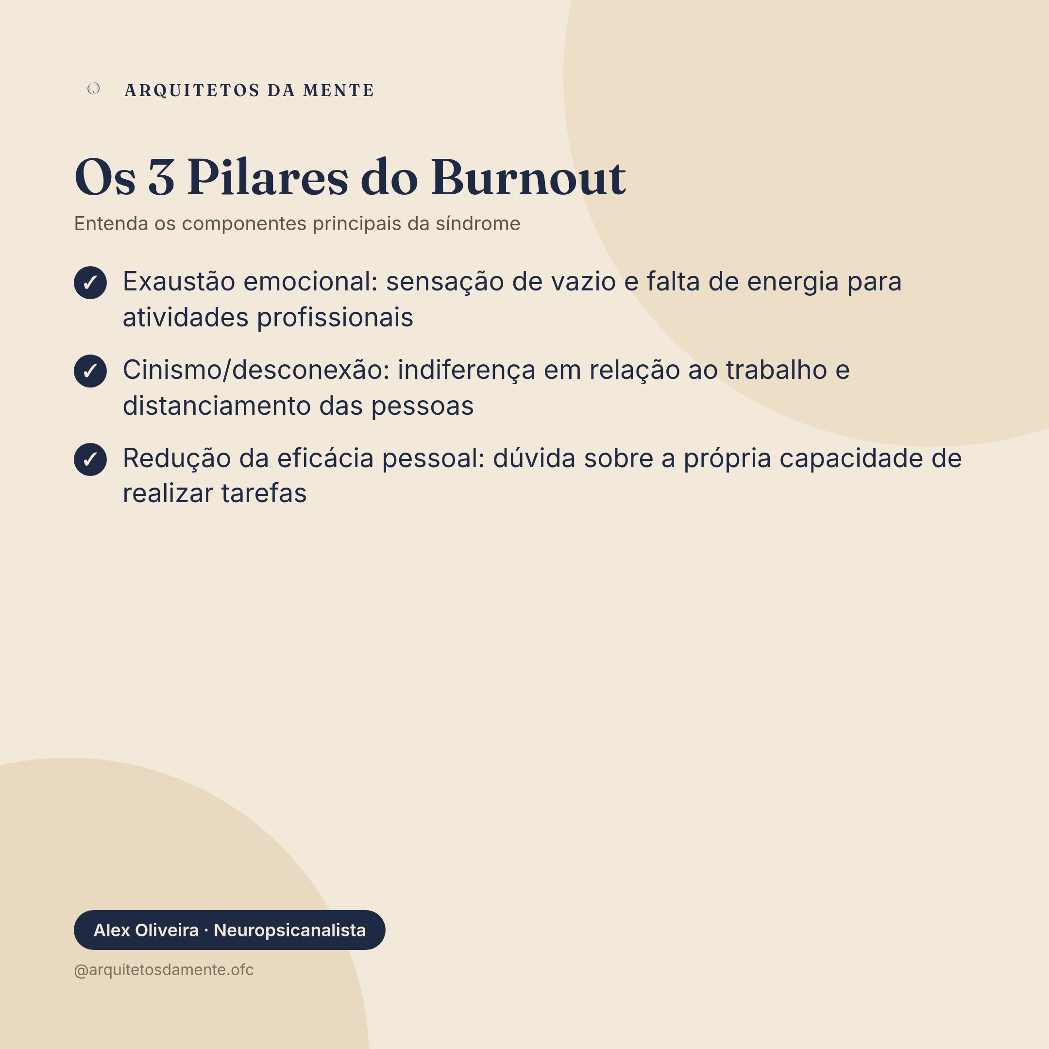 Três pilares do burnout: exaustão emocional, cinismo e redução da eficácia pessoal em afastamento por burnout salário
