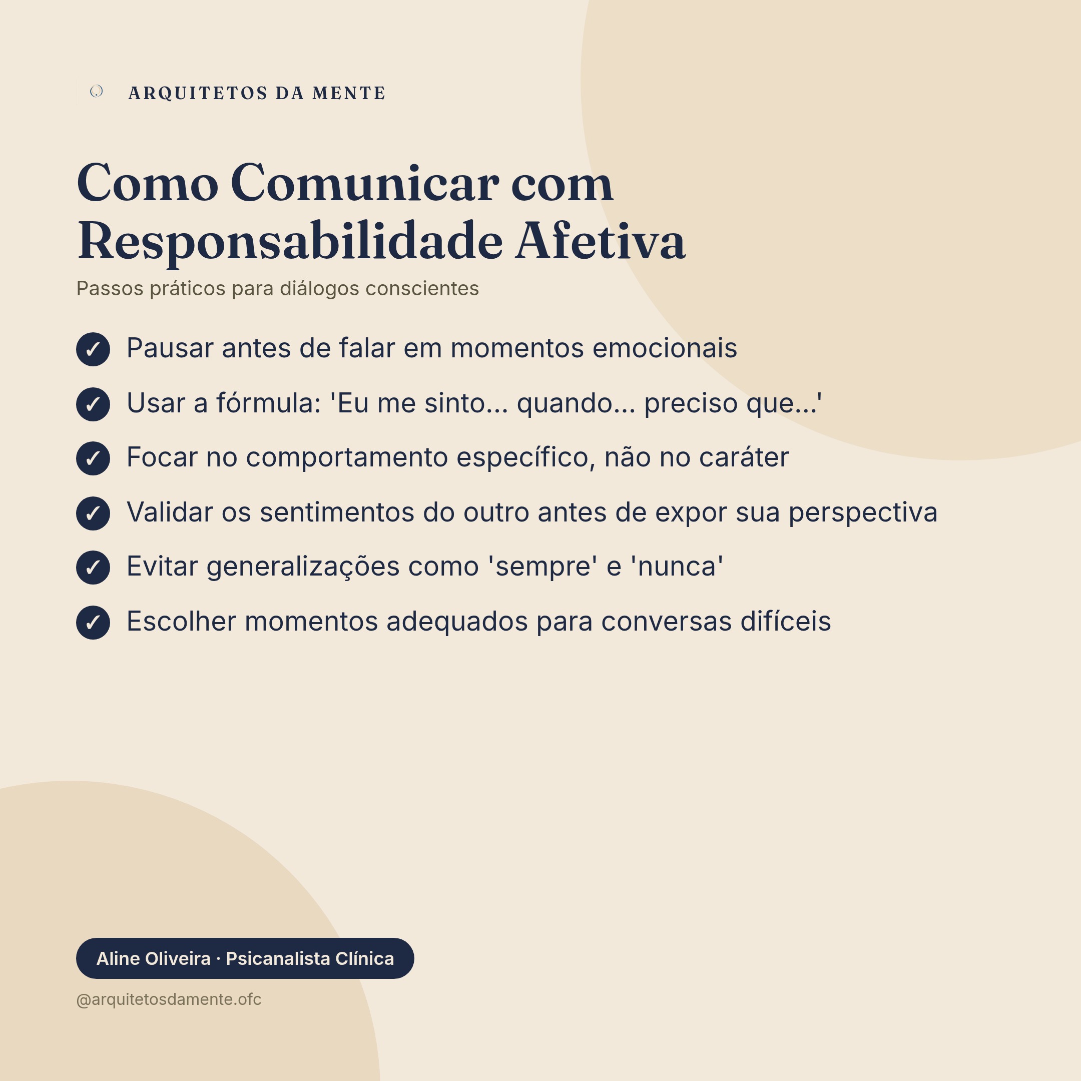 Guia passo a passo para comunicação com responsabilidade afetiva
