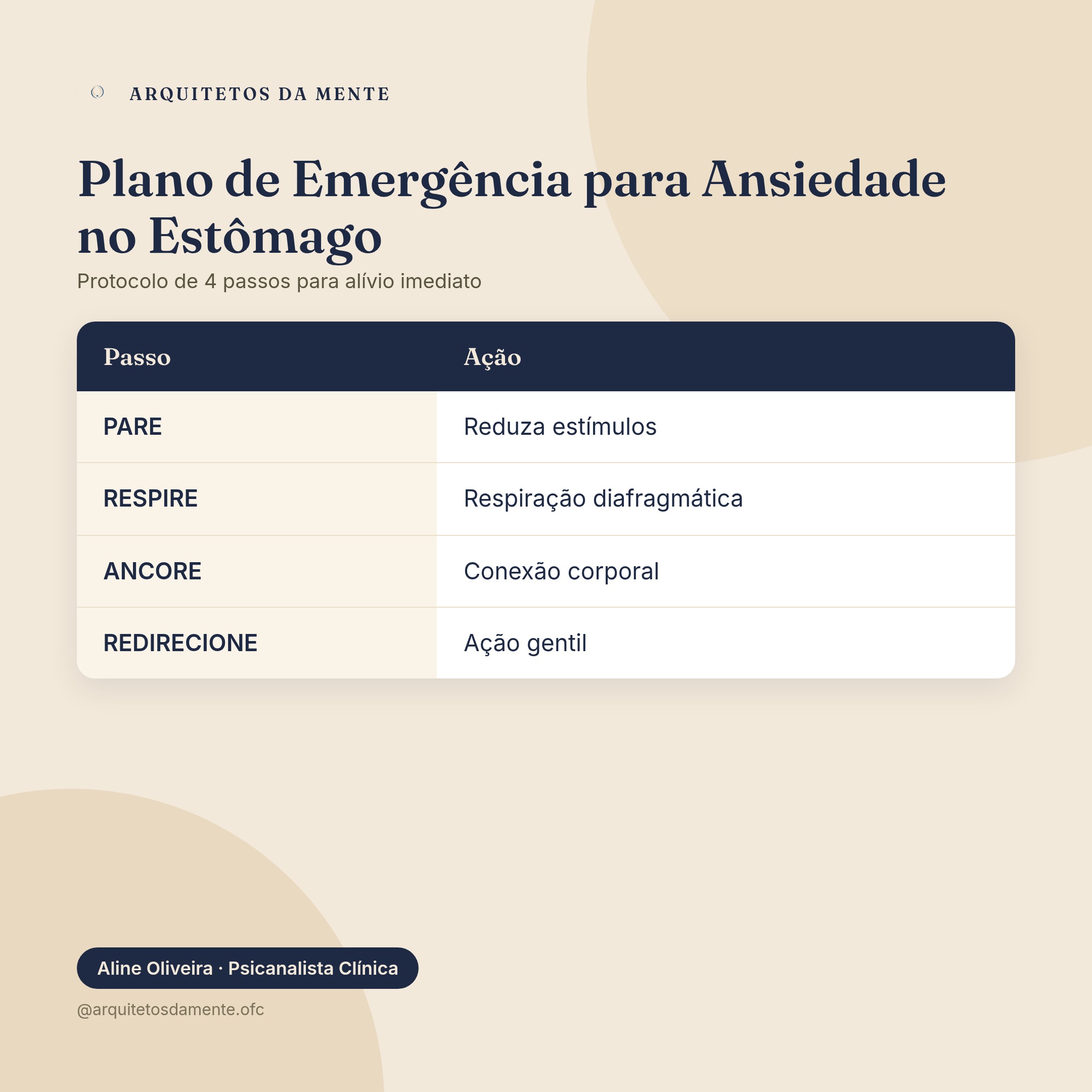 Técnicas para prevenir ansiedade no estômago com método RAC