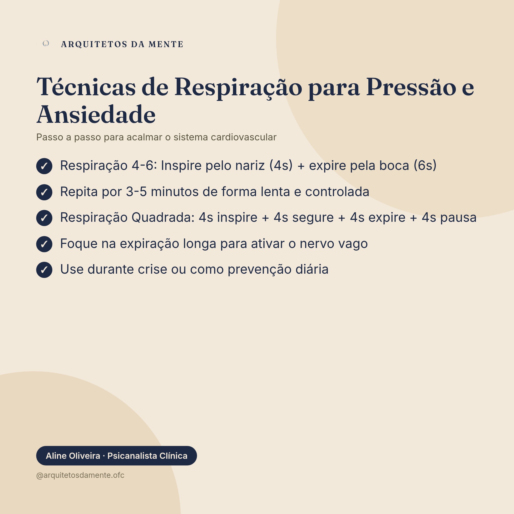 Técnicas de respiração ansiedade aumenta a pressão com passo a passo da respiração 4-6