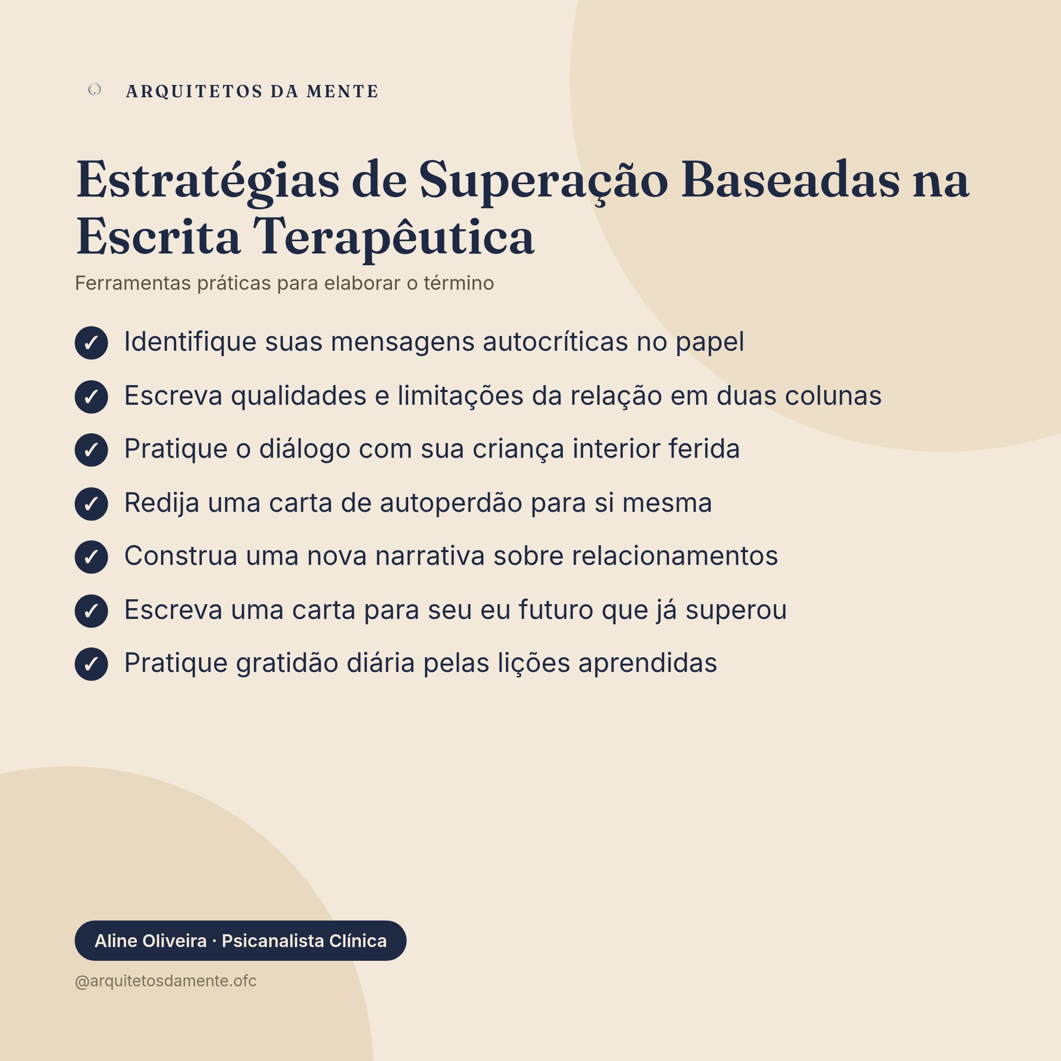 Lista de estratégias de como esquecer o ex através da escrita terapêutica e autocompaixão