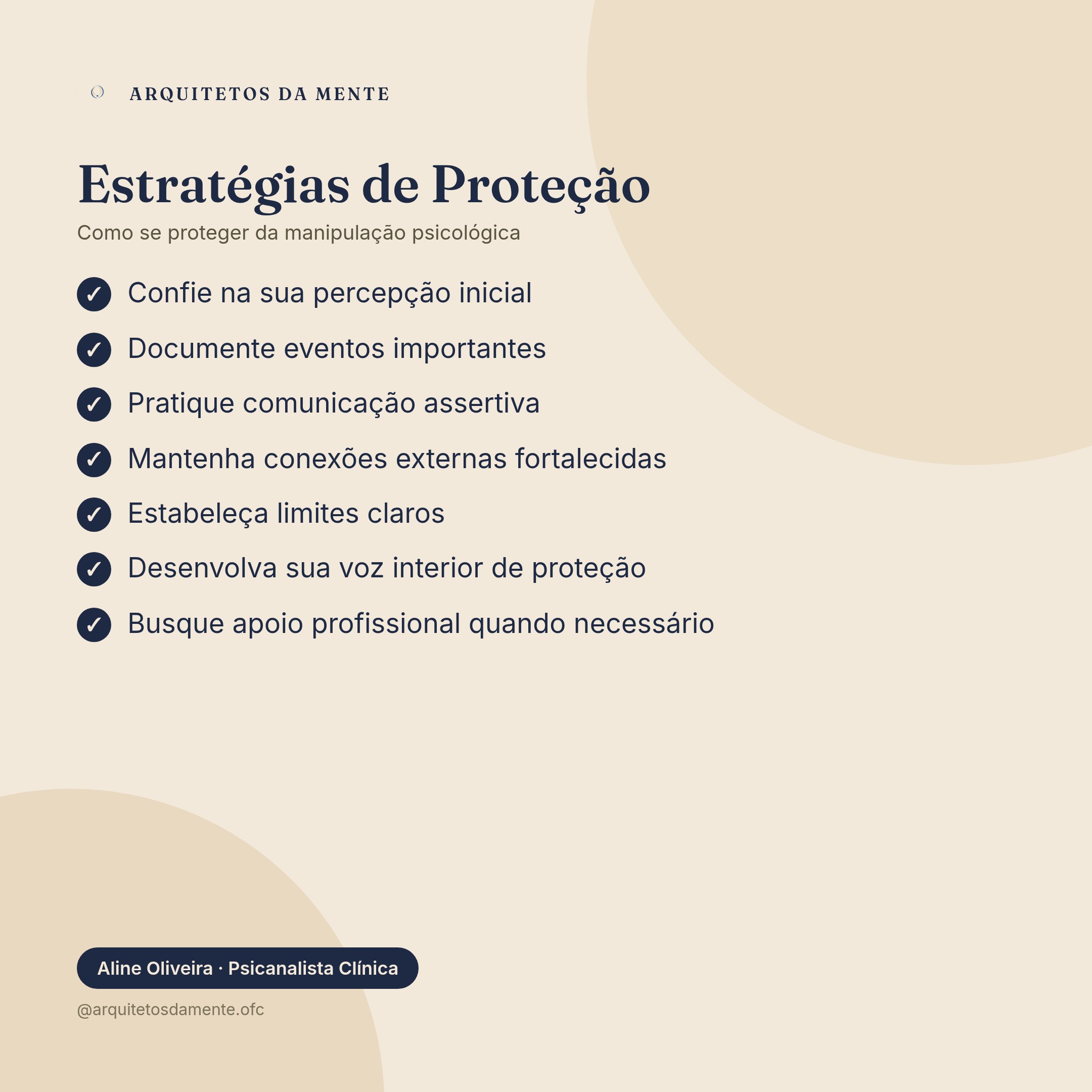 Estratégias de proteção contra manipulação psicológica